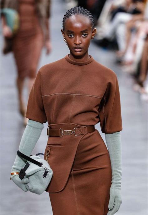 fendi coffee dress|fendi dresses fall 2022.